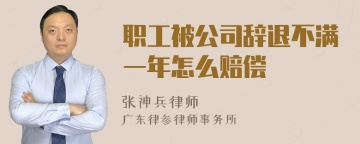 职工被公司辞退不满一年怎么赔偿