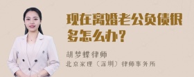 现在离婚老公负债很多怎么办？