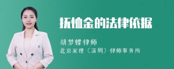 抚恤金的法律依据