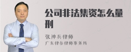 公司非法集资怎么量刑