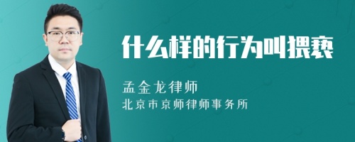 什么样的行为叫猥亵