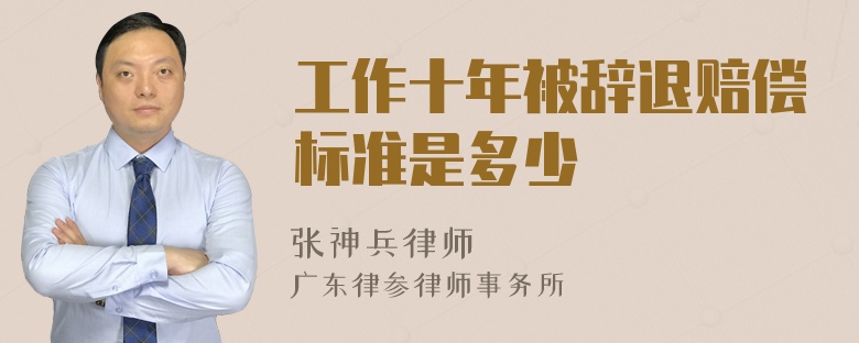 工作十年被辞退赔偿标准是多少