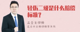 轻伤二级是什么赔偿标准？