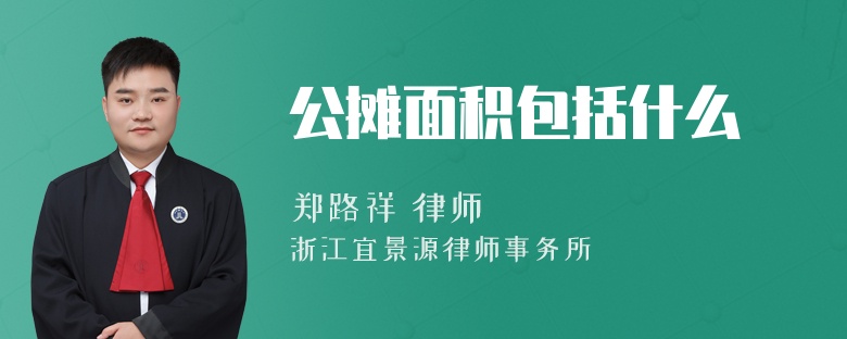 公摊面积包括什么