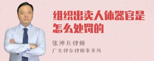 组织出卖人体器官是怎么处罚的