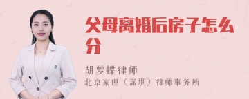 父母离婚后房子怎么分