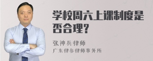 学校周六上课制度是否合理？