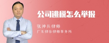 公司逃税怎么举报