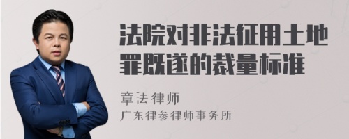 法院对非法征用土地罪既遂的裁量标准