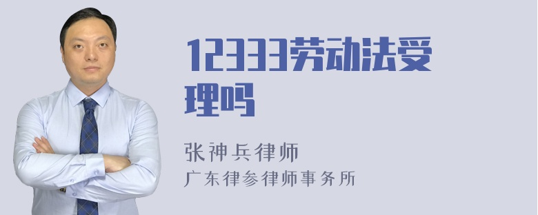 12333劳动法受理吗