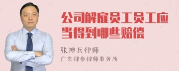 公司解雇员工员工应当得到哪些赔偿