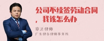 公司不续签劳动合同，我该怎么办