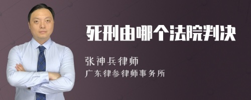 死刑由哪个法院判决