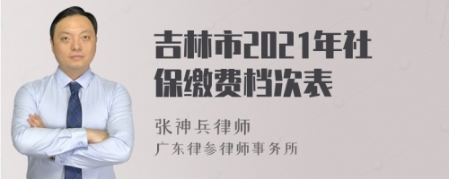 吉林市2021年社保缴费档次表