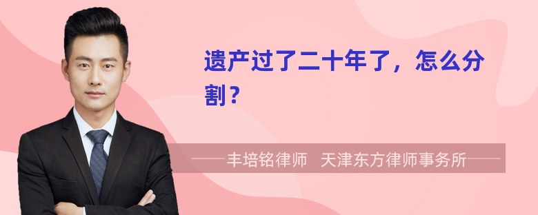 遗产过了二十年了，怎么分割？