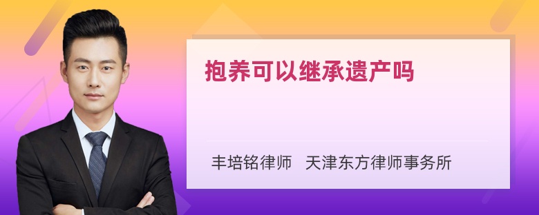 抱养可以继承遗产吗