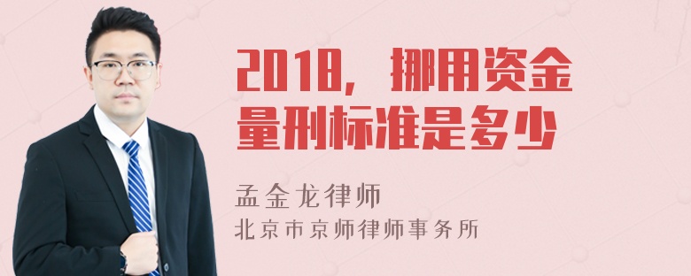 2018，挪用资金量刑标准是多少