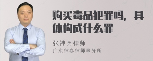 购买毒品犯罪吗，具体构成什么罪