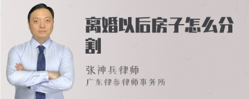 离婚以后房子怎么分割