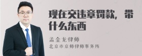 现在交违章罚款，带什么东西