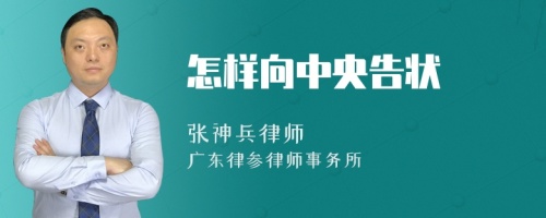 怎样向中央告状