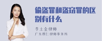 偷盗罪和盗窃罪的区别有什么