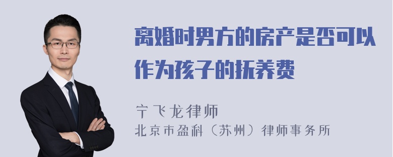 离婚时男方的房产是否可以作为孩子的抚养费