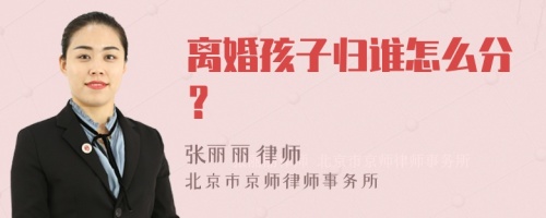 离婚孩子归谁怎么分？