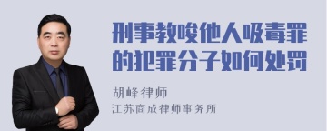 刑事教唆他人吸毒罪的犯罪分子如何处罚