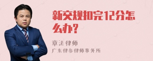 新交规扣完12分怎么办?