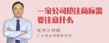 一家公司抢注商标需要注意什么