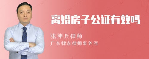 离婚房子公证有效吗