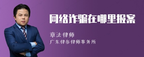 网络诈骗在哪里报案