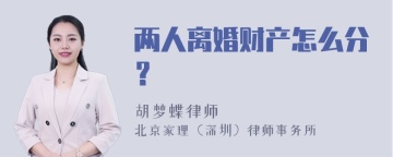 两人离婚财产怎么分？