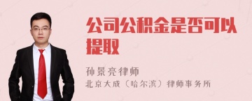 公司公积金是否可以提取