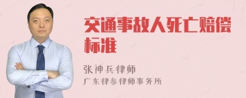 交通事故人死亡赔偿标准