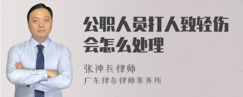 公职人员打人致轻伤会怎么处理