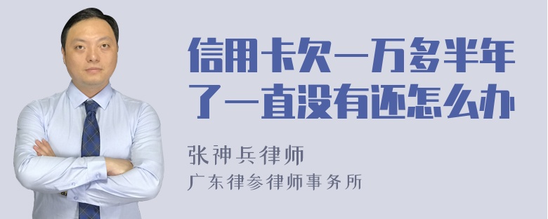 信用卡欠一万多半年了一直没有还怎么办