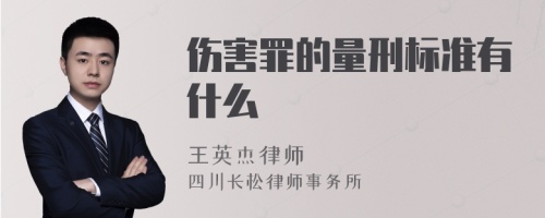 伤害罪的量刑标准有什么