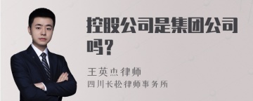 控股公司是集团公司吗？