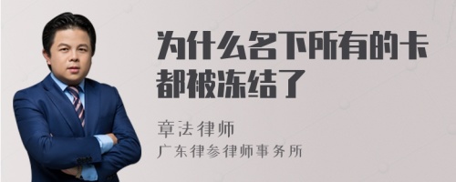 为什么名下所有的卡都被冻结了