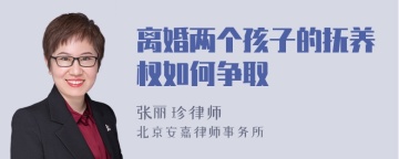 离婚两个孩子的抚养权如何争取