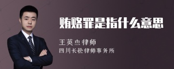 贿赂罪是指什么意思