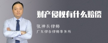 财产侵权有什么赔偿