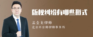 版权纠纷有哪些形式