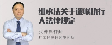 继承法关于遗嘱执行人法律规定