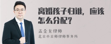 离婚孩子归谁，应该怎么分配？