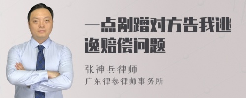 一点剐蹭对方告我逃逸赔偿问题