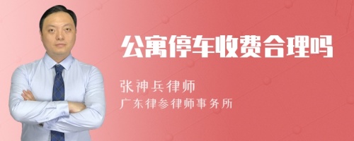 公寓停车收费合理吗