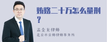 贿赂二十万怎么量刑？